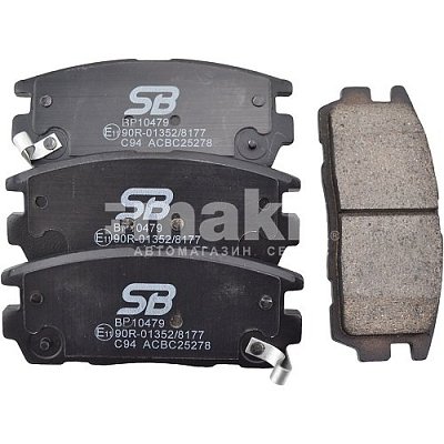 Колодки тормозные дисковые задние BP10479 SB NAGAMOCHI