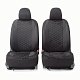 Чехлы ALCANTARA алькантара 15 пред 4 мол чёрные AIRBAG ALC-1505 BK/BK