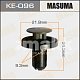 Клипса пластм. крепежная KE-096 Европа Masuma
