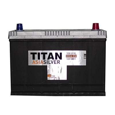 Аккумуляторная батарея 100 Ач ТИТАН Asia Silver (115D31L) о/п 30,4*17,5* 22,1