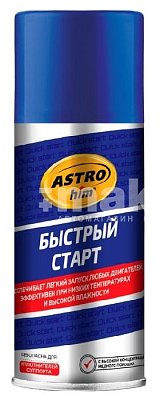 Быстрый старт ASTROhim бензинового, дизельного двигателя аэрозоль 520мл АС117