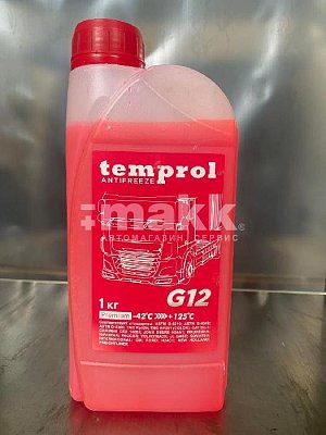 Антифриз Temprol G12+ розовый  1кг -42С (12 шт/уп)