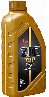 Масло моторное ZIC TOP 0W40 синт. API SP ACEA A3/B4 1л 