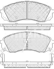 Колодки тормозные дисковые передние BP10458 SB NAGAMOCHI