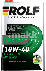 Масло моторное ROLF Energy 10W40 п/синт. API SL/CF ACEA A3/B4 1л