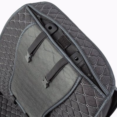 Накидки на сиденье Car Performance передние 2 шт  fiberflax черные 10шт/уп CUS-2032 BK