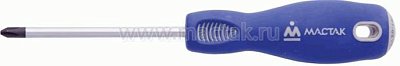Отвёртка крестовая Phillips 1х100 мм, держатель Мастак 041-01100H