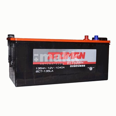 Аккумуляторная батарея 135 Ач ATOMAN п/п  51,5*19,0*22,5