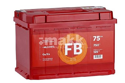 Аккумуляторная батарея 75 Ач FB п/п 27,7*17,5*19