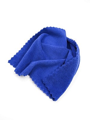 Салфетка из микрофибры 40*40 Green Star синяя 320гр/м края ультразвук