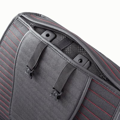 Накидки на сиденье Car Performance передние 2 шт алькантара черн/красные 5шт/уп CUS-1022 BK/RD