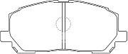 Колодки тормозные передние дисковые BP21457 SB NAGAMOCHI
