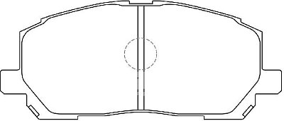 Колодки тормозные передние дисковые BP21457 SB NAGAMOCHI