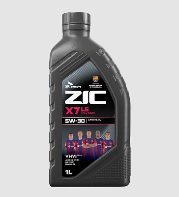 Масло моторное ZIC X7 LS 5W30 синтетическое 1л