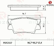 Колодки тормозные задние PDF2157 Ridzel
