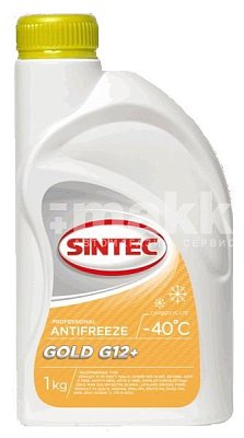 Антифриз  Sintec Gold (-40) 1кг G12+ (желтый) 