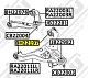 Сайлентблок Nissan Pathfinder R50 R51M 2004-2013 BH22197 JIKIU ( 4шт. на авто)
