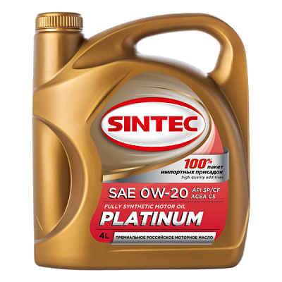 Масло моторное SINTEC PREMIUM 9000 синт 0W20 API SP/CF ACEA C5 4л 