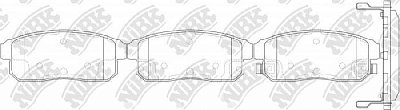 Колодки тормозные задние PN9800 NIBK
