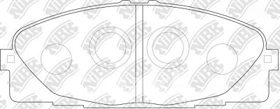 Колодки тормозные передние PN1516 NIBK