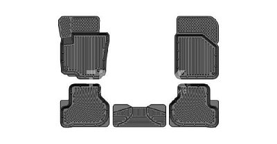 Коврики в салон Volkswagen Jetta (05+); (09+) к-т 5шт черный SRTK W.JET.11G.02023