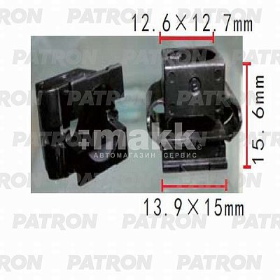 Клипса пластмассовая Audi, Seat, Skoda, VW бампер P37-0323 Patron