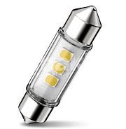 LED Автолампа SV8,5-8 12V 1W T11x38 доп.освещ. 6000K PHILIPS