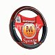 Оплетка  экокожа черный Autoprofi вставки под дерево 2 подушечки 25шт/уп SP-5022 BK (M)