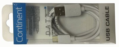 Кабель Type-C USB 2.0 Continent 1м белый DCC-2106WT