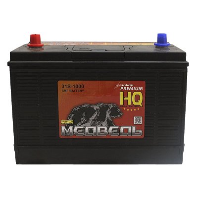 Аккумуляторная батарея 120 Ач Медведь VL Ca/Ca (GR31S-1000) клемма-винт 32,9*17,1*24