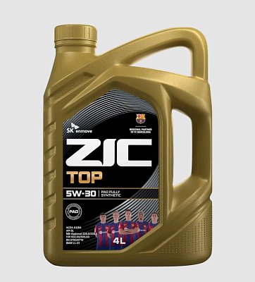 Масло моторное ZIC TOP 5W30  синтетическое 4л