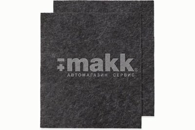 Коврики влаговпитывающие AVS 40х45, комлект 2 шт, чёрный VK-01