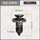 Клипса пластм. крепежная KE-055 Европа Masuma