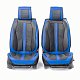 Накидки на сиденье Car Performance передние 2 шт экокожа черн/синие CUS-3012 BK/BL