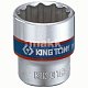 Головка торцевая стандартная двенадцатигранная 1/4", 6 мм King Tony 233006M