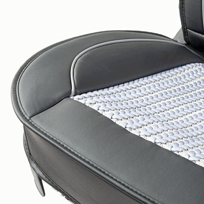 Накидки на сиденье Car Performance передние 2 шт экокожа черн/серые CUS-2072 BK/GY