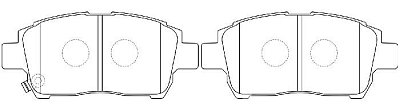 Колодки тормозные передние дисковые BP21472 SB NAGAMOCHI