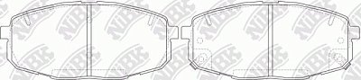 Колодки тормозные передние PN0373 NIBK
