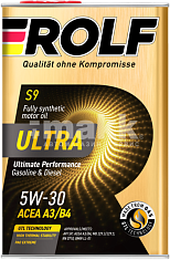 Масло моторное ROLF ULTRA  5W30 синт A3/B4  SP 4л (металл)