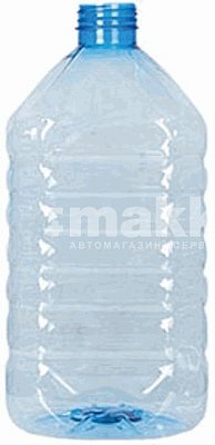 ПЭТ бутылка емкостью 5 л. крышка + ручка в комплекте (40 шт)