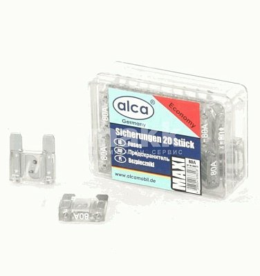 Предохранитель большой флажковый 80А Alca 668-200