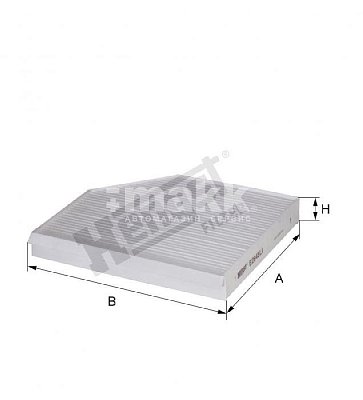 Фильтр салонный Hengst E3919LC (CUK 26 010) Audi; Skoda; VW, угольный