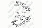Сайлентблок Ford Focus Mazda задней верхней тяги BH25066 JIKIU ( 4шт. на авто)