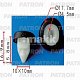 Клипса пластмассовая Audi, Seat, Skoda, VW (белый)  зажимной бампер P37-0229 Patron