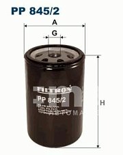 Фильтр топливный Filtron PP 845/2 (WK 731) Iveco; Kaessbohrer; Belarus; Bomag; Claas; Deutz Fahr