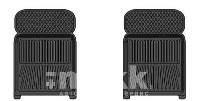 Коврики в салон LADA 2104-05,07 передний ряд к-т 2шт черный SRTK PER.LD.07.01005