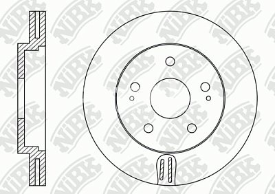 Диск тормозной передний RN1348 NiBK (2шт)
