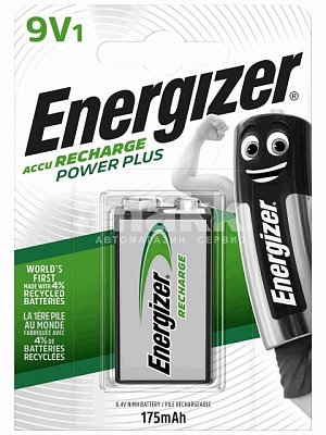 Батарейка NH22/9V Energizer Power Plus 175 mAh Аккумулятор (1шт/бл)