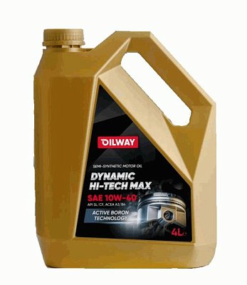Масло моторное Oilway Dynamic Hi Tech Max 10W40 п/синт. API SL/CF ACEA A3/B4  4л