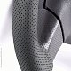 Оплётка для перетяжки AUTOPROFI нат.кожа перфорир. нить игла чёрн. р-р М SAM-201 BK (M)